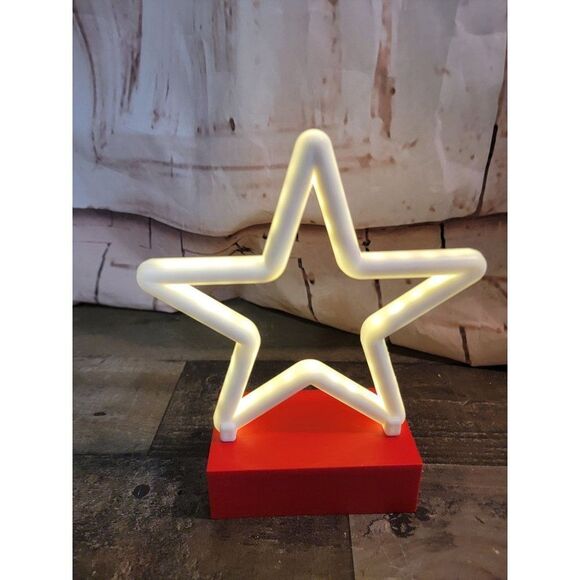 Light up star USA American flag decor - Picture 4 of 4